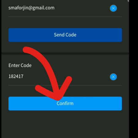 9. Get the code sent to your email address. If incase that the app refreshed while you're trying to get the code, just repeat the process and paste the code right away, no need to switch again to your email since code is valid for 15 minutes.