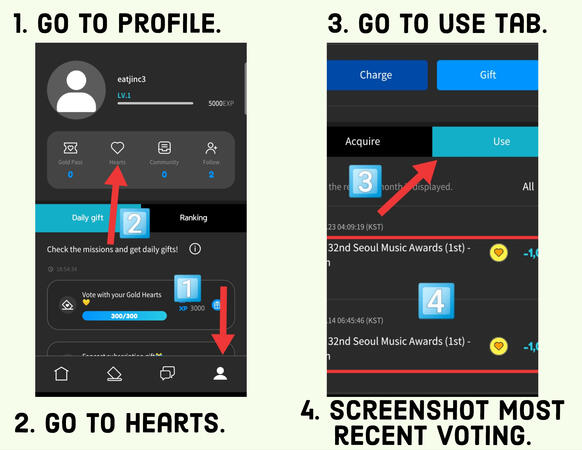 This is how to screenshot your voting history.