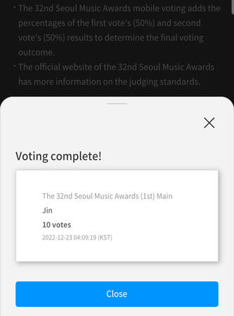 Proof of voting. Make sure to take a screenshot per account send to us.